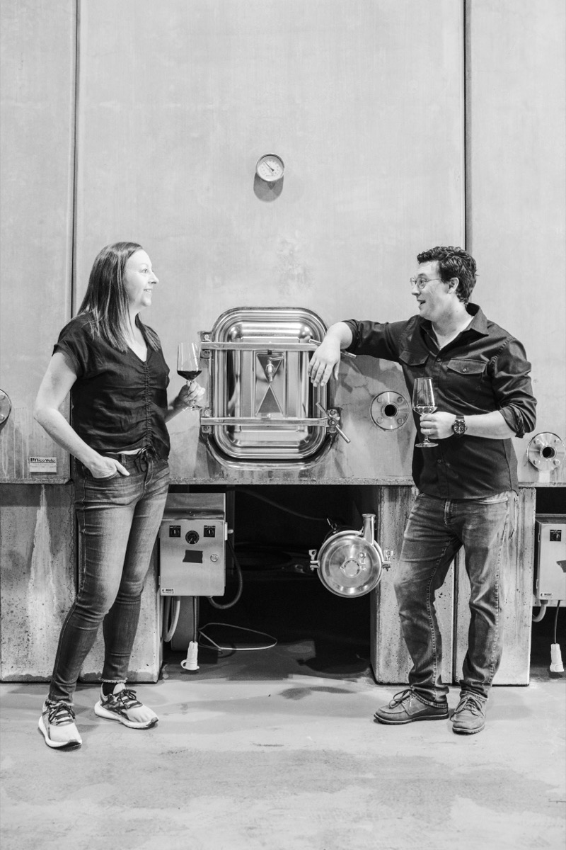 Winemaking Team: Sally Johnson Blum & Peter Urian